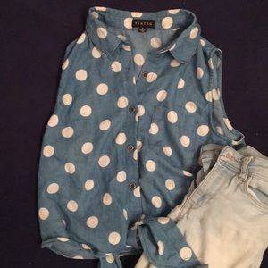 TIMING - Polka Dot Crop Top